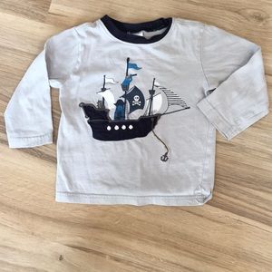Gymboree long sleeve T-shirt pirate ship 18-24m